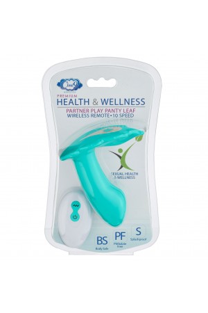 Partner Panty Leaf Vibrator With Remote Control -  Teal