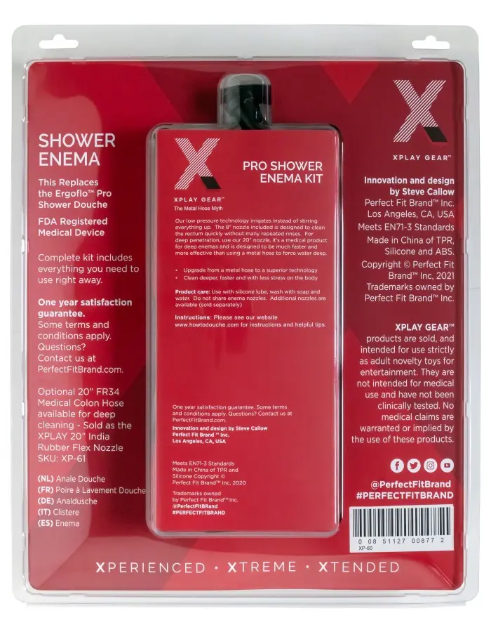 Xplay Pro Shower Enema Kit