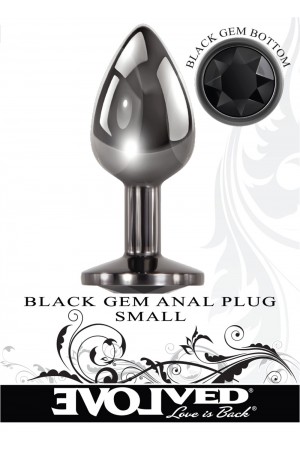 Black Gem Anal Plug - Small