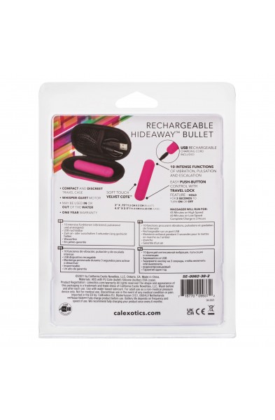 Rechargeable Hideaway Bullet - Pink