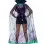 Glitter Flame Cape and Curved Horn Headband