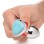 Turquoise Heart Anal Plug - Medium