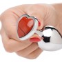 Red Jasper Heart Anal Plug - Medium