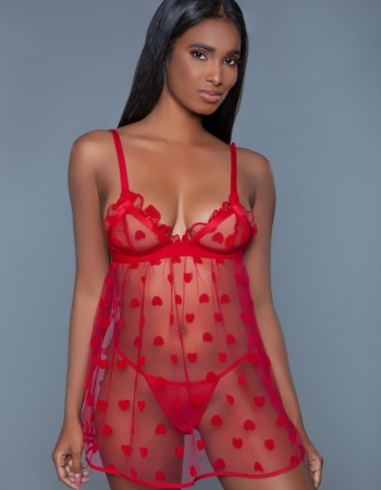 Valentina Slip - Large - Red
