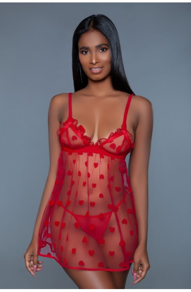 Valentina Slip - Medium - Red