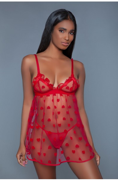 Valentina Slip - Medium - Red