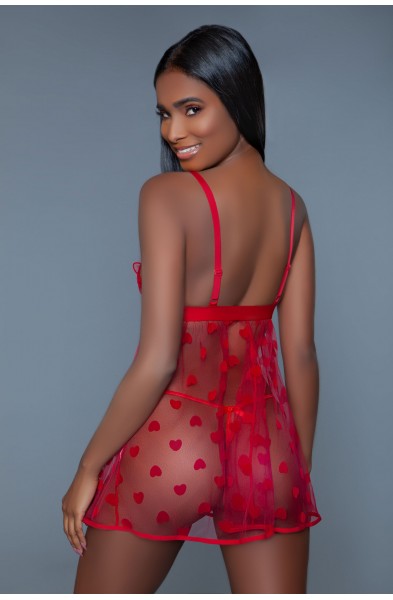 Valentina Slip - Medium - Red