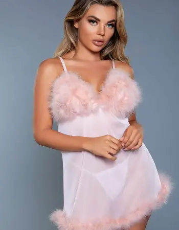 Farrah Babydoll - Large/ X-Large - Candy Pink