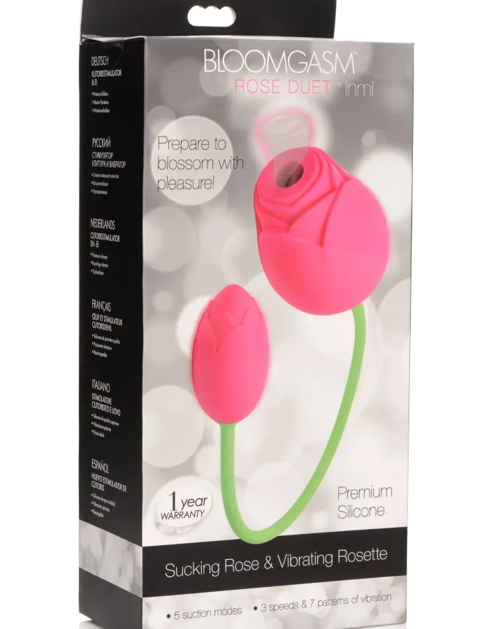 Bloomgasm Rose Duet - Sucking Rose and Vibrating - Rosette