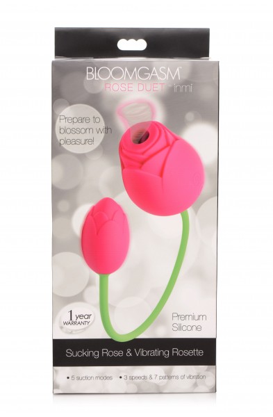 Bloomgasm Rose Duet - Sucking Rose and Vibrating - Rosette