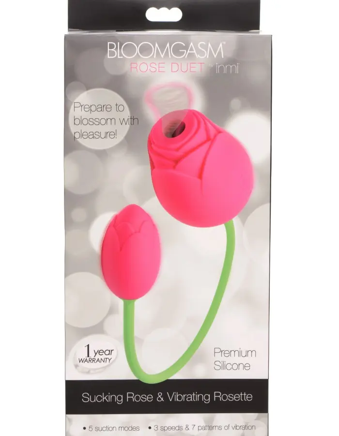 Bloomgasm Rose Duet - Sucking Rose and Vibrating - Rosette