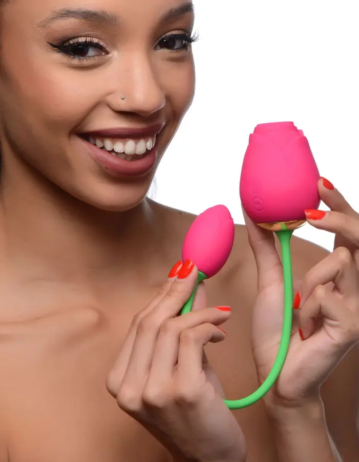 Bloomgasm Rose Duet - Sucking Rose and Vibrating - Rosette