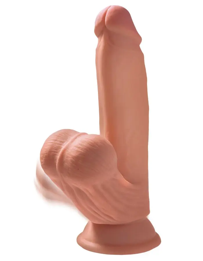7 Inch Triple Density Cock With Swinging Balls - Tan