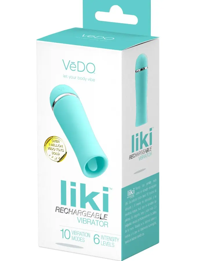 Liki Rechargeable Flicker Vibe - Tease Me Turqoise