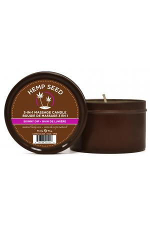 Hemp Seed 3-in-1 Massage Candle - Skinny Dip - 6 Oz.