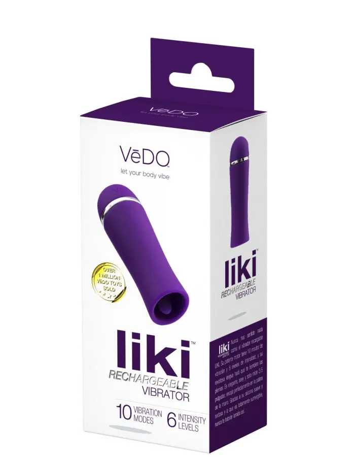Liki Rechargeable Flicker Vibe - Deep Purple