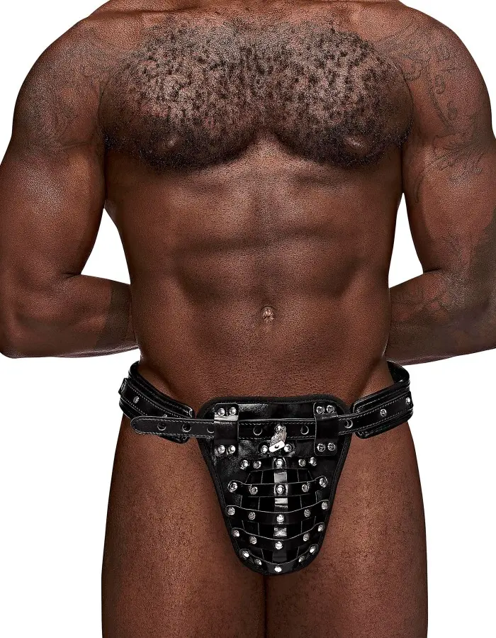 Taurus Leather Thong - One Size - Black