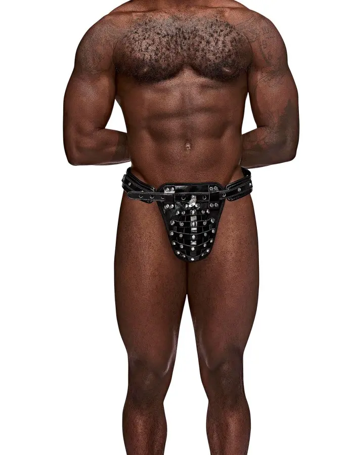 Taurus Leather Thong - One Size - Black