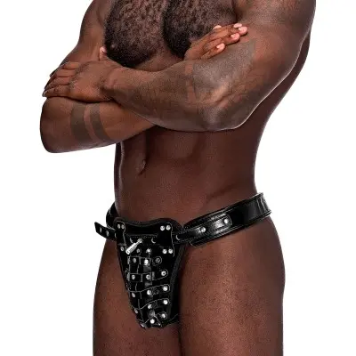 Taurus Leather Thong - One Size - Black