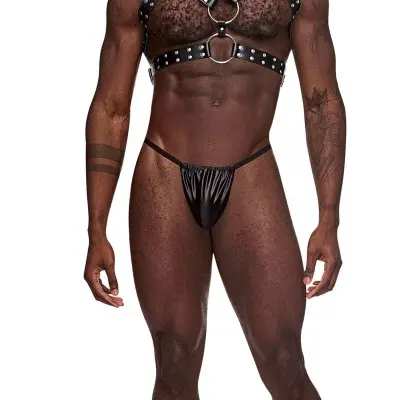 Gemini Leather Harness - One Size - Black