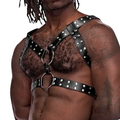 Gemini Leather Harness - One Size - Black