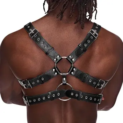 Gemini Leather Harness - One Size - Black