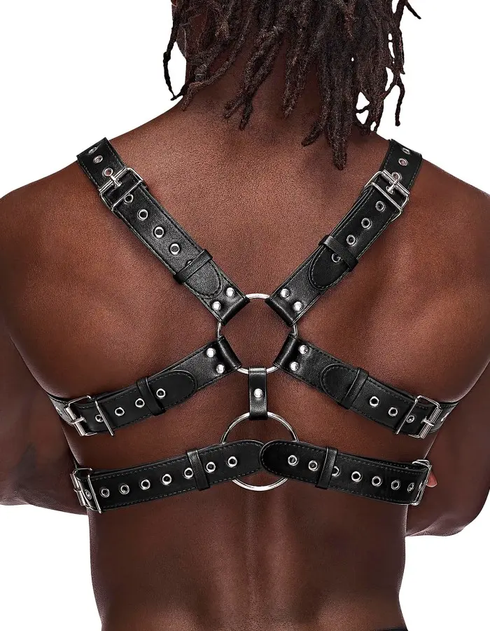 Gemini Leather Harness - One Size - Black