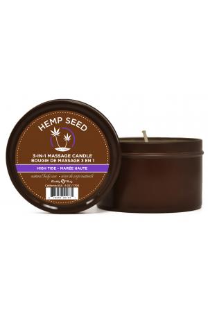 Hemp Seed 3-in-1 Massage Candle - High Tide - 6 Oz.