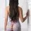 2pc Floral Lace Tube Dress With Open Front and  Back - One Size - Sheer Lilac
