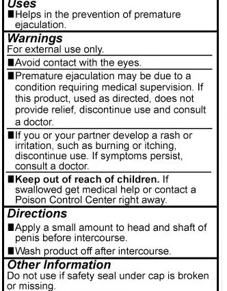 Body Action Prolong Delay Gel for Men - 2.3 Oz