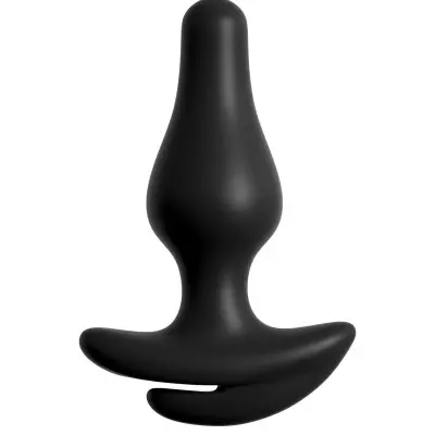 Hookup Panties Crotchless Love Garter - Black - Small - Large