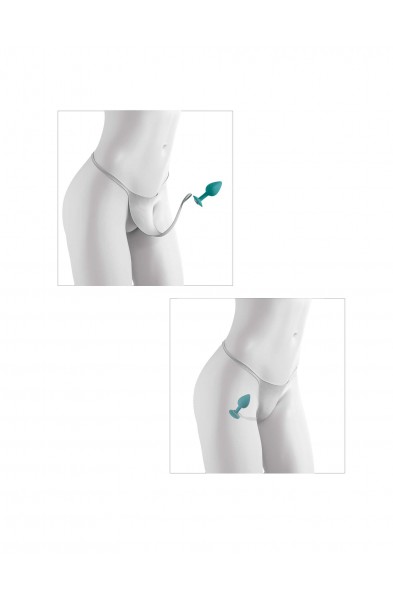 Hookup Panties Crotchless Secret Gem - White - XL - Xxl