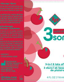 3some 3-in-1 Lubricant - Wild Cherry - 4 Fl. Oz.
