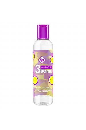 3some 3-in-1 Lubricant - Passion Fruit - 4 Fl. Oz.