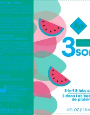 3some 3-in-1 Lubricant - Watermelon - 4 Fl. Oz.