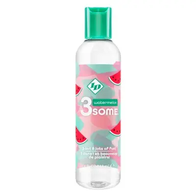 3some 3-in-1 Lubricant - Watermelon - 4 Fl. Oz.