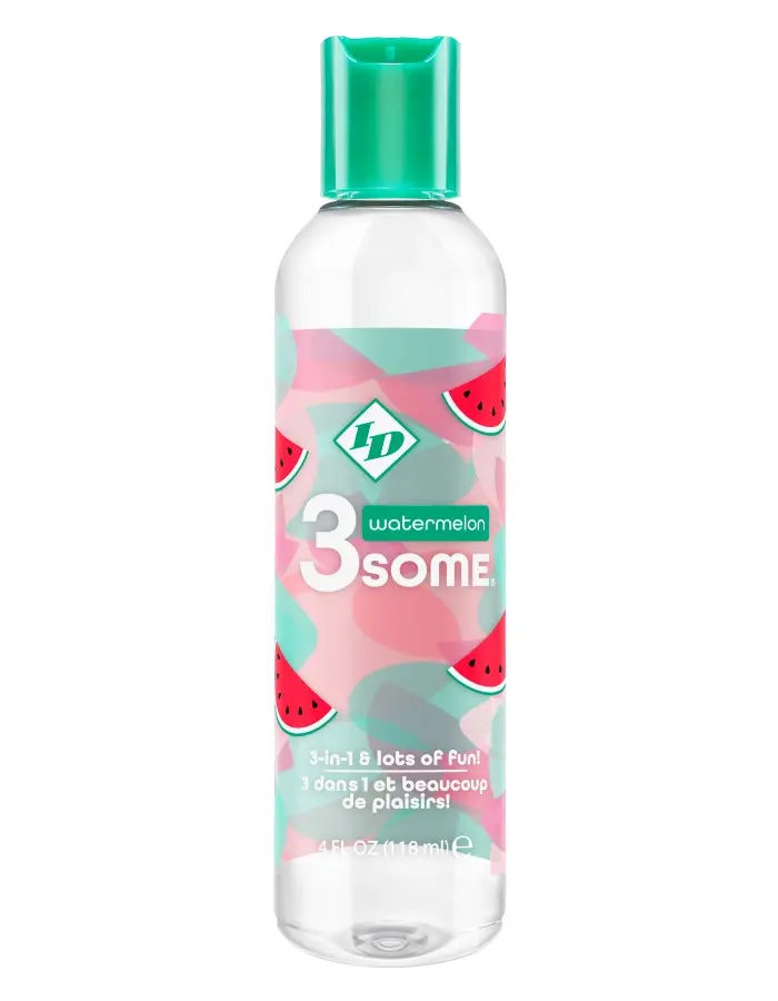 3some 3-in-1 Lubricant - Watermelon - 4 Fl. Oz.