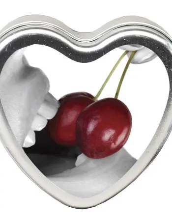 Edible Heart Candle - Cherry - 4 Oz.