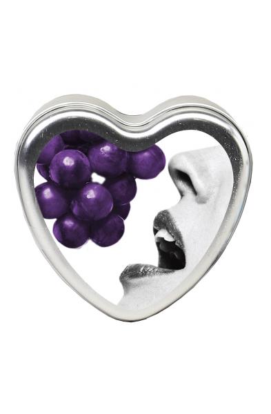 Edible Heart Candle - Grape - 4 Oz.