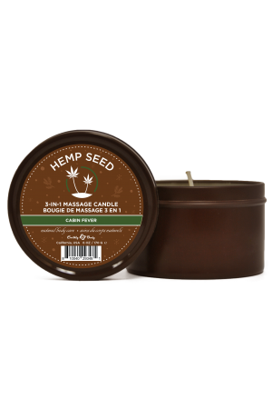 Hemp Seed 3-in-1 Massage Candle Cabin Fever 6oz/  170 G