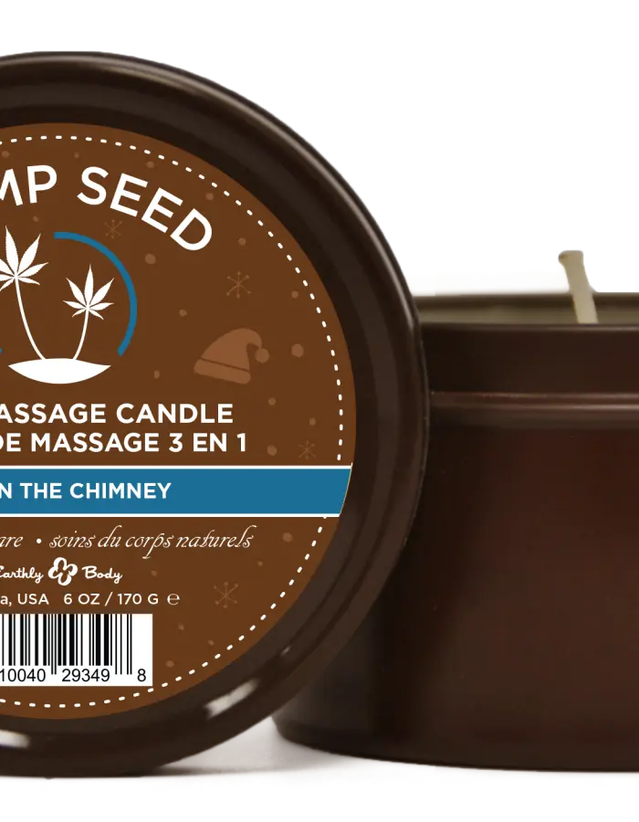 Hemp Seed 3-in-1 Massage Candle Down the Chimney 6oz/ 170 G