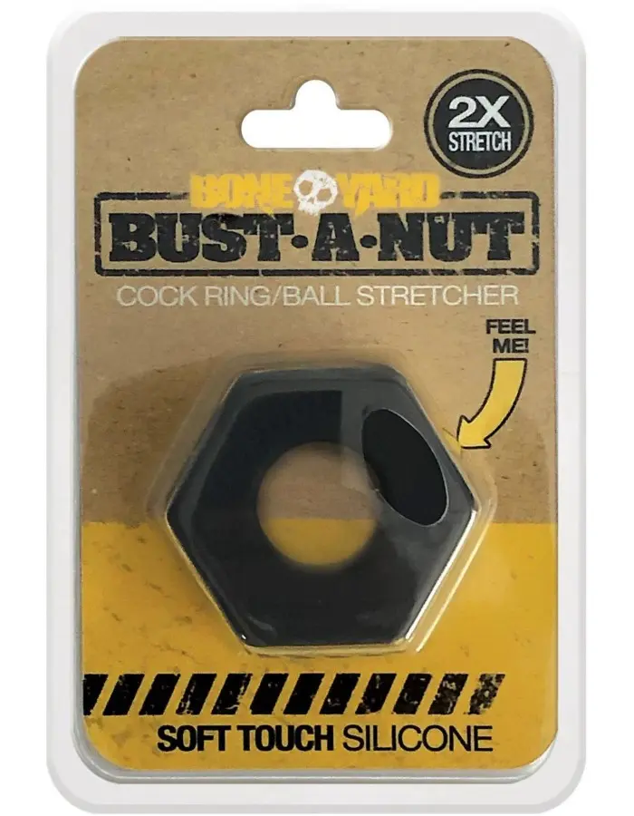 Bust a Nut Cock Ring - Black