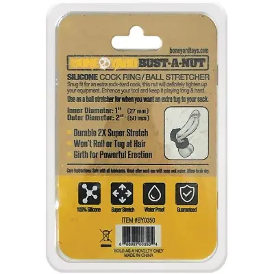 Bust a Nut Cock Ring - Black