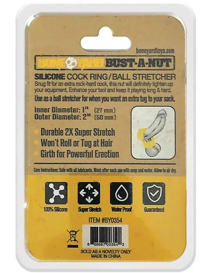 Bust a Nut Cock Ring - Yellow