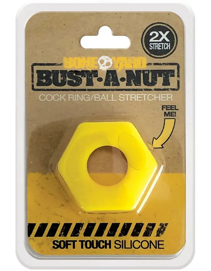 Bust a Nut Cock Ring - Yellow