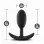Anal Adventures - Platinum - Silicone Vibra Slim Plug -Medium - Black