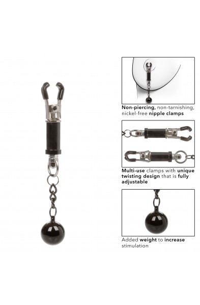 Nipple Grips Weighted Twist Nipple Clamps