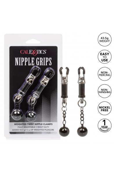 Nipple Grips Weighted Twist Nipple Clamps