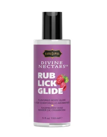 Divine Nectars Flavored Body Glide - Raspberry Kiss - 5 Fl Oz. 150ml