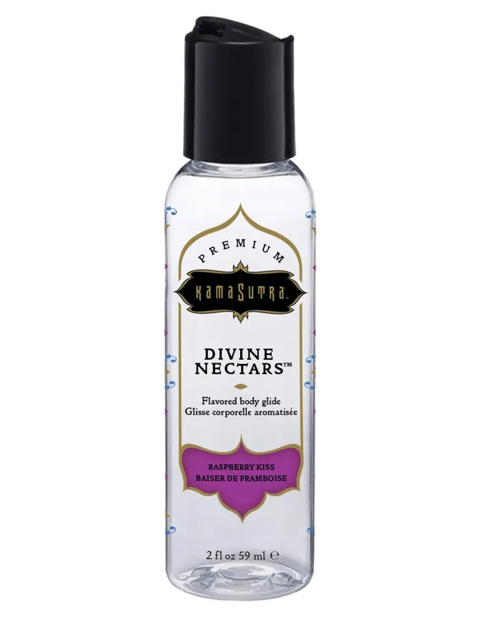 Divine Nectars Flavored Body Glide - Raspberry Kiss - 2 Fl. Oz./ 59ml